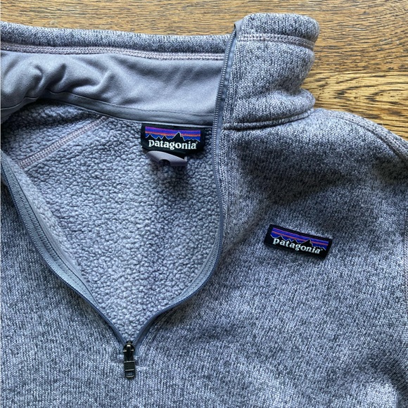Patagonia Better Sweater 1/4 Zip Fleece in birch white - Picture 3 of 6